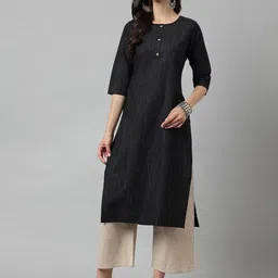 HRITIKA Geometric Printed Straight Kurta image 1