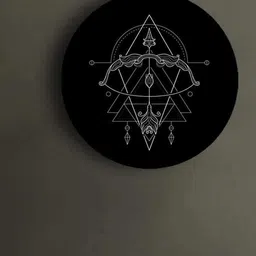 THE ARTMENT Black & White Geometry Zodiac Canvases Sagittarius Wall Art-picture-37