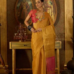 Dori Woven Design Banarasi Saree image 1