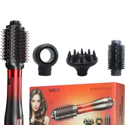 VGR V-484 Professional 4 In 1 Hot Air Brush - Red-image-70