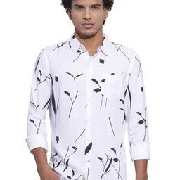Being Human Men Classic Floral Opaque Printed Casual Shirt-image-99