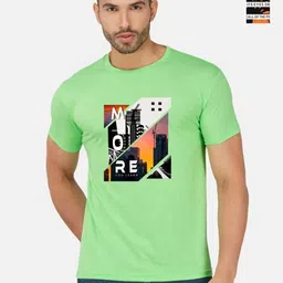 GLOBAL NOMAD Men 2 Printed Bio Finish Applique T-shirt-picture-38