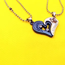 J.S ENTERPRISES Heart Shaped Pendants with Chains-picture-38