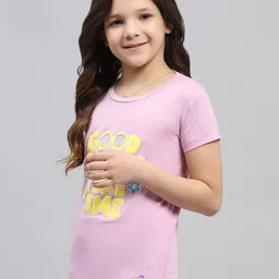 Monte Carlo Girls Pack of 2 Typography Printed Top image 2