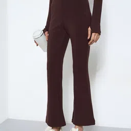 Ajile by Pantaloons Women Mid-Rise Flared Track Pants-picture-20