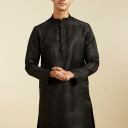 Diwas by Manyavar Men Thread Work Kurta-picture-42