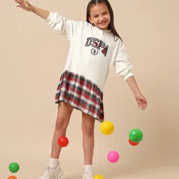 U.S. Polo Assn. Kids Checked A-Line Dress image 1