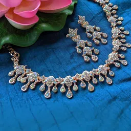VATSALYA creation Rose Gold Jewellery Set-picture-22