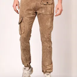 Stylox Men Printed Easy Wash Mid-Rise Cotton Jogger Trouser-picture-37