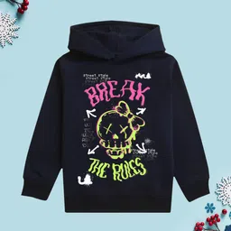 NUSYL Girls Printed Hooded Sweatshirt-image-46