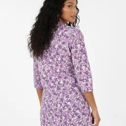 Anouk Rustic Floral Printed Mandarin Collar Straight Kurti image 3