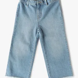 GAP Girls Wide Leg Mid-Rise Light Fade Jeans-picture-43
