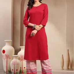 SkyaSia Women Regular Kurta with Trousers & Dupatta image 4