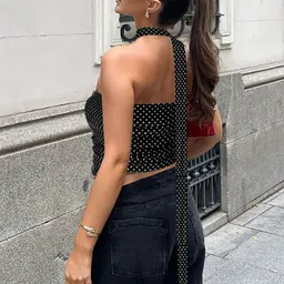 StyleCast x Revolte women Polka Dot Print Tube Top image 3