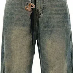 HERE&NOW Men Regular Fit Mid-Rise Low Distress Heavy Fade Jeans image 4