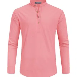 Edin Men Peach Kurtas image 2