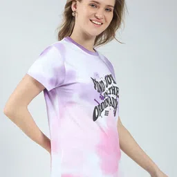 rock.it Women Typography Printed Cotton Tshirt image 5