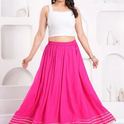 Maquien Maxi Flared Skirts-picture-11