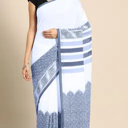 BUTA BUTI Floral Pure Cotton Saree image 3