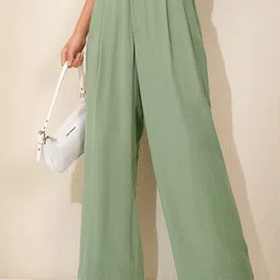 Tokyo Talkies Women Flared Trousers-image-97