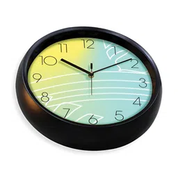 Aura Blue & Green Contemporary Wall Clock image 4