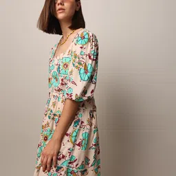 ONLY Floral Print Fit & Flare Dress-image-53