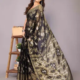 KALINI Floral Poly Chiffon Saree-picture-54