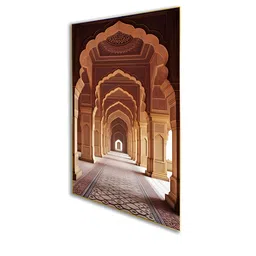 nestroots Ornate Arched Hall Gold-Toned 4 Pieces Canvas Wall Paintings image 2