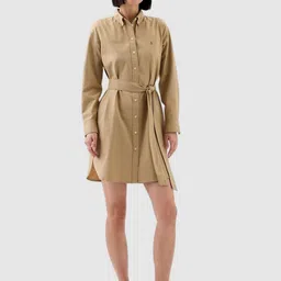 GAP Women Shirt Collar Shirt Dress-picture-38