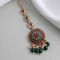 PANASH Gold-Plated Matha Patti Head Jewellery-picture-12