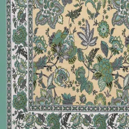 Myntra Elegant Homes Green Printed Cotton 180 TC King Bedsheet Set 2.74 m x 2.54 m image 5