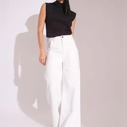 Globus Cotton High Rise Wide Leg Jeans-picture-17