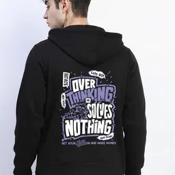 MINISTRY OF FRIENDS Men Printed Hooded Sweatshirt-picture-31