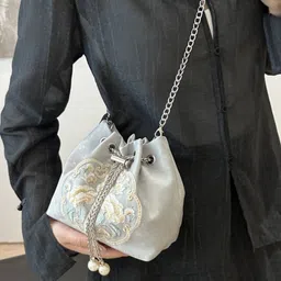 CORSICA Women Silver-Toned Floral PU Small Casual Sling Bag-picture-11