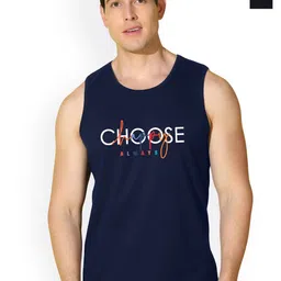 SLOWLORIS Men Pack Of 2 Printed Bio-Wash Combed Cotton Gym Vests-picture-41