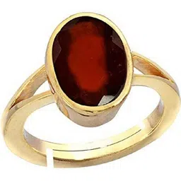 GenZcomplex Gold-Plated Brass Garnet Finger Ring-picture-11