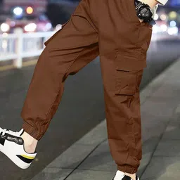 TIOR Boys Classic Pleated Cargos Trousers-picture-17