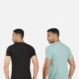 GLOBAL NOMAD Men 2 Printed Bio Finish Applique T-shirt image 3