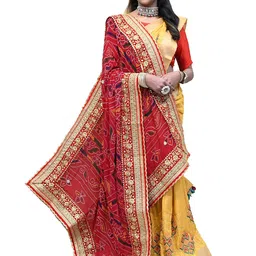 Ranisatiya creation Bandhani Printed Dupatta With Sequinned-picture-12