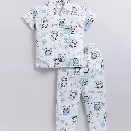 NAUTI KIDZ Boys  Cotton Printed Half Sleeves Night suit-picture-11