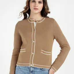 GANT Women Solid Casual Cardigan-image-23