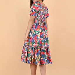 Pinly Crepe Fit & Flare Midi Dress image 2