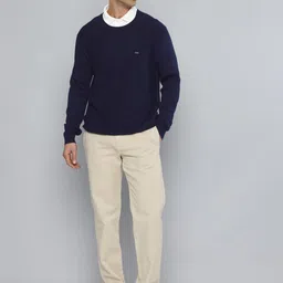 Indian Terrain Self Striped Pure Cotton Pullover Sweaters image 4