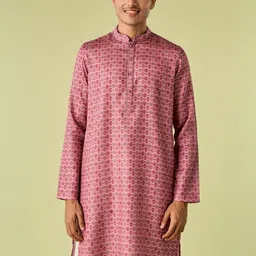 Diwas by Manyavar Men Printed Chikankari Kurta-picture-40
