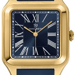 SANSIMAYO ALBERT Men Dial & Bracelet Style Straps Analogue Watch SM-M-189-BL-G-BL image 3