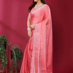 Moda Rapido Embroidery Beads And Stones Stunning Jimmy Choo Saree image 3