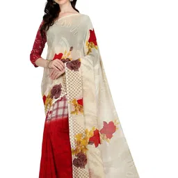 Moda Rapido Floral Print Georgette Saree-image-6