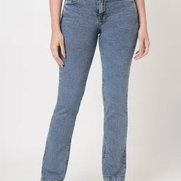 Kraus Jeans Women Straight Fit Mid-Rise Jeans-image-32