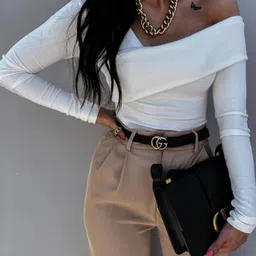 StyleCast x Revolte Women One Shoulder Long Sleeves Wrap Top-picture-19