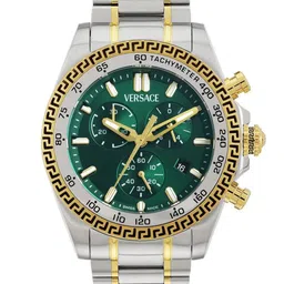 Versace Men Chrono x Brass Dial & Bracelet Style Straps Analogue Watch VE9K01024-image-0